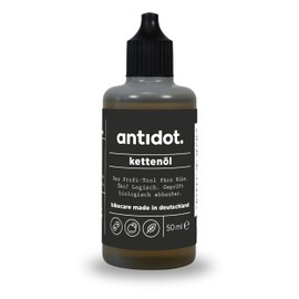 antidot. Chain Oil, Dropper Bottle 50 ml, Test Winner, Biodegradable, Reduces Friction, Protects Against Wear, for All Bicycles and E-Bikes, bikecare - Made in Germany