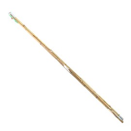BambooMN 12.5 Feet Natural Bamboo Vintage Cane Fishing Pole with Bobber, Hook, Line and Sinker, 3 Piece Construction, 2 Sets