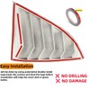 MUTUSAISI Rear Side Window Louvers Air Vent Scoop Louver Fit