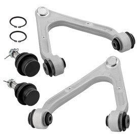 maXpeedingrods Set of 4, Front Upper Control Arms with Lower Ball Joints for Hummer H3 2006-2010 H3T 2009-2010, K621675 K621676 K500250