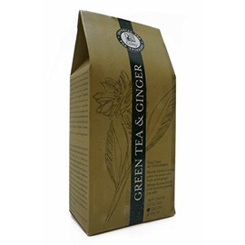 Green Tea & Ginger loose leaf tea, makes 70-75 cups