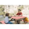 LAMINET Gingham Red Check Picnic Table Cover - Large