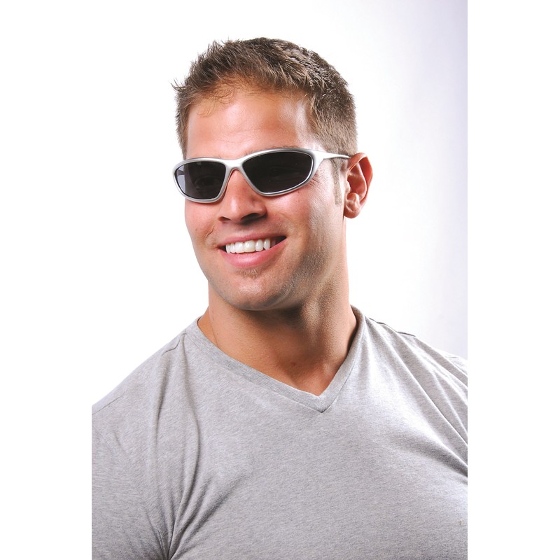 Galeton 11032 Spyder Anti-Fog Anti-Scratch Lenses, Silver Frame/Gray, One Size