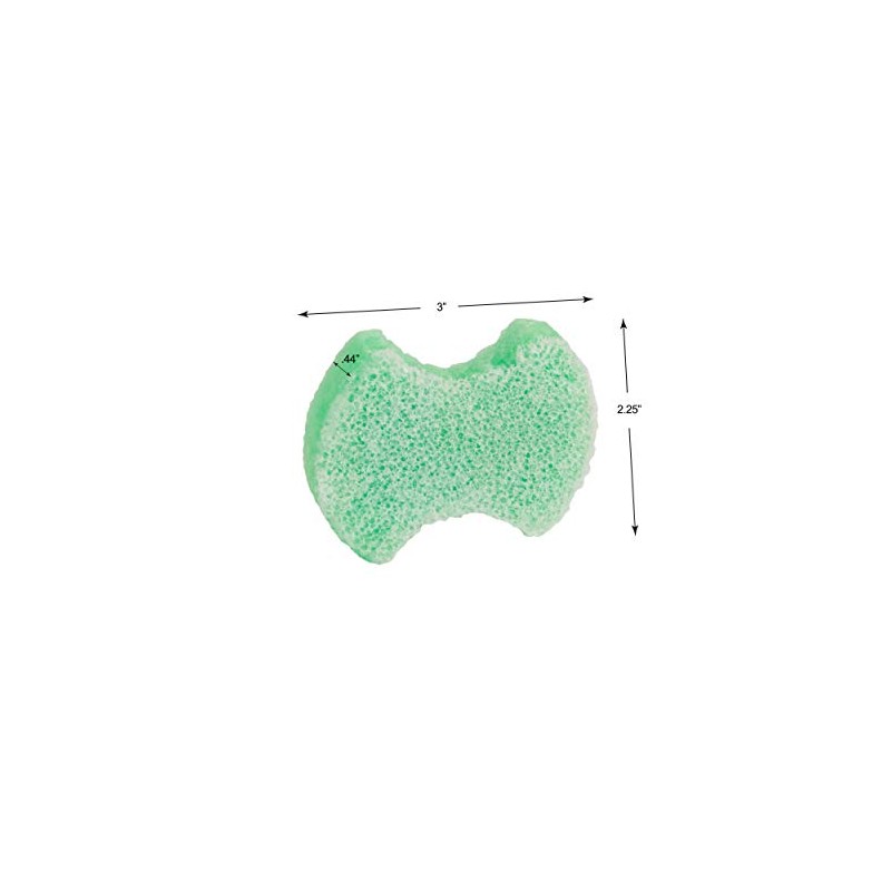 Spongeables Pedi Scrub Foot Exfoliating 5+ Wash Travel Sponge, Citron