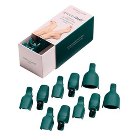 Manucurist - 10 Zehennagel Nagellackentferner Clips - Zubehör zum Entfernen von Semi Permanent Pedicure - Sanfte Entfernung Ohne Aceton oder Feilen - Wiederverwendbare Nagelclips | Sanftes Entfernen ohne Aceton oder Schleifen – lebenslang wiederverwendbar