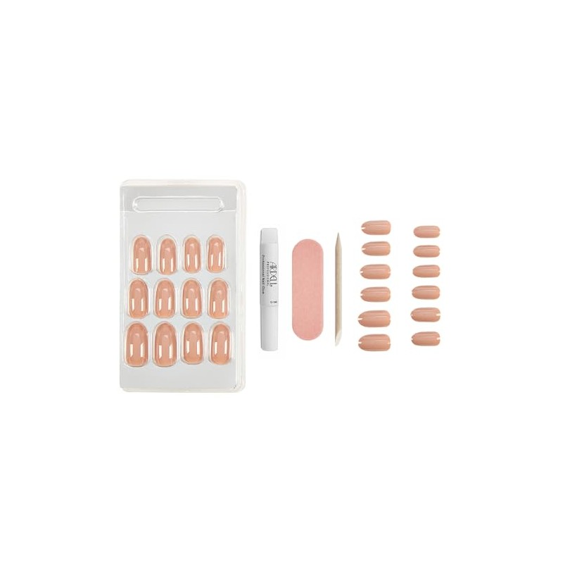 Ardell Nail Addict - Juego de uñas artificiales, latte