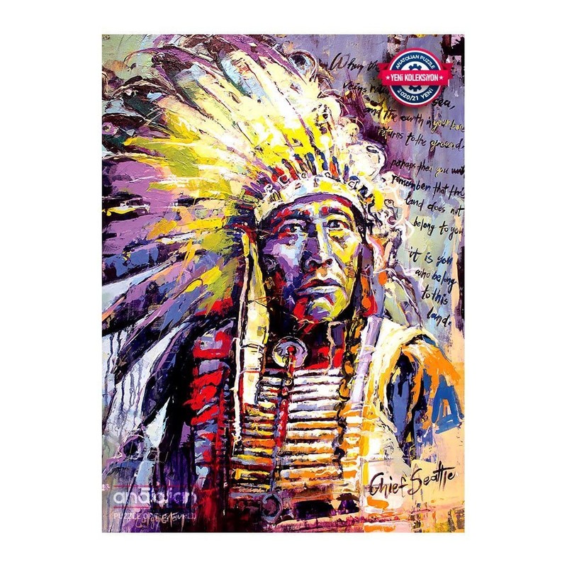 Anatolian Puzzle - Chief Seattle - Puzzle de 1000 Piezas