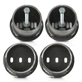 CROSSDESIGN Front Air Ride Bag Brackets Kit Cups 4.5" OD Compatible with Any Cars & Trucks with 4.5" Front Coil Spring Diameter