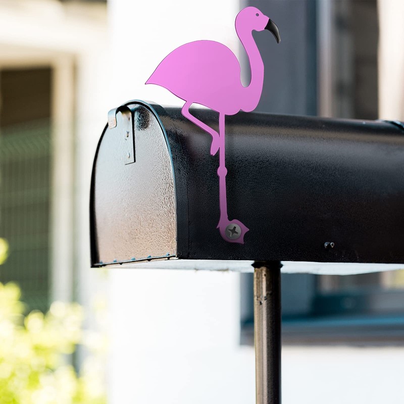 2 Pieces Mailbox Flags Flamingo Coconut Tree Mailbox Replacement Flags