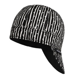 ARCCAPTAIN Reversible Welding Cap, 8 Panel Protective Welders Cap, 10 oz Fireproof Cotton Comforts for Safety and Protection While Welding to Men Women, Line, 7 1/8