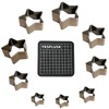 YKSPLUSK 9 PCS Hollow Punch Cutter Set, 9 Sizes Star