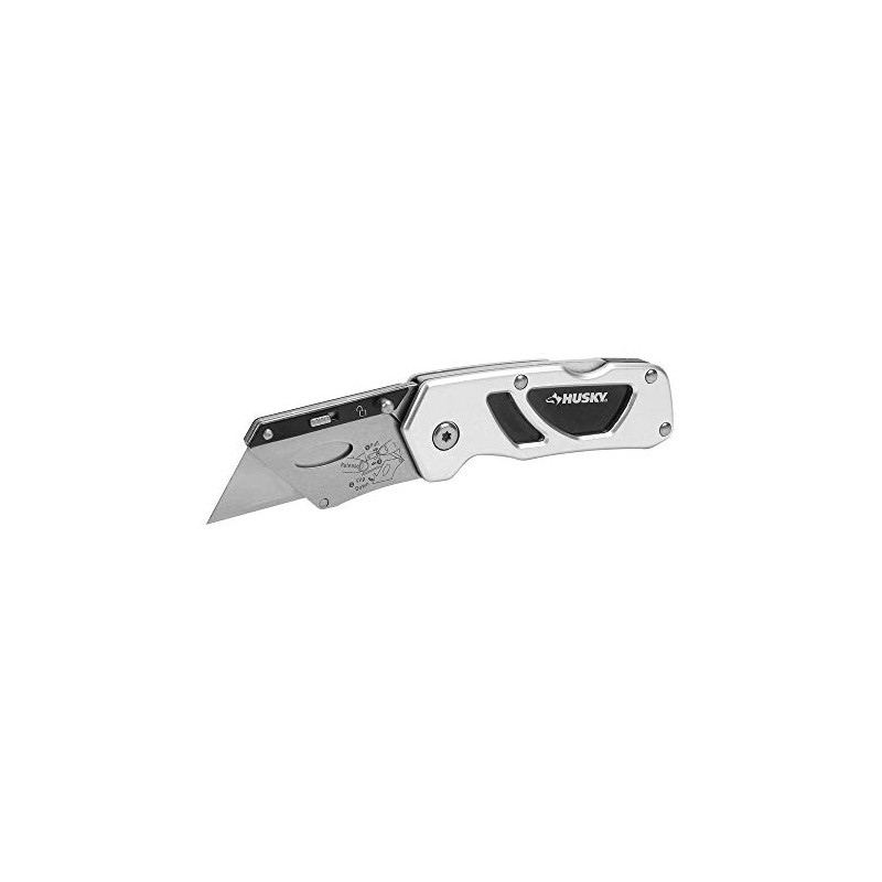 Husky Compact Folding Lock-Back Utility Knife