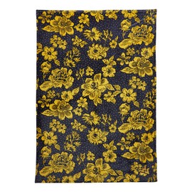 Vera Bradley Women's Collegiate Plush Xl Throw Blanket (Multiple Teams Available), West Virginia University Navy/Gold Rain Garden, One Size