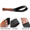 Leather Paddle with Non-Slip Wooden Handle, Riding Whip for Horses,