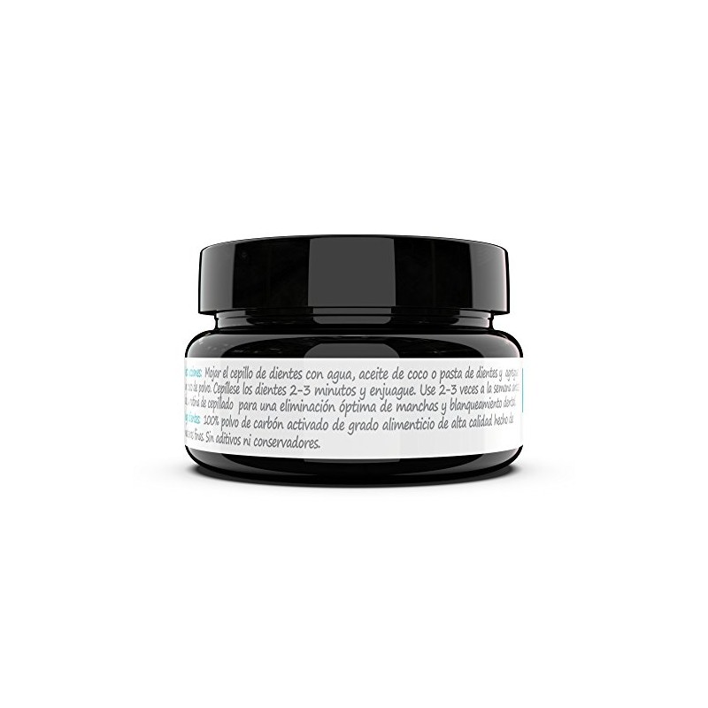 Blanqueador Dental Carbón Activado - 100% NATURAL - No OGM,