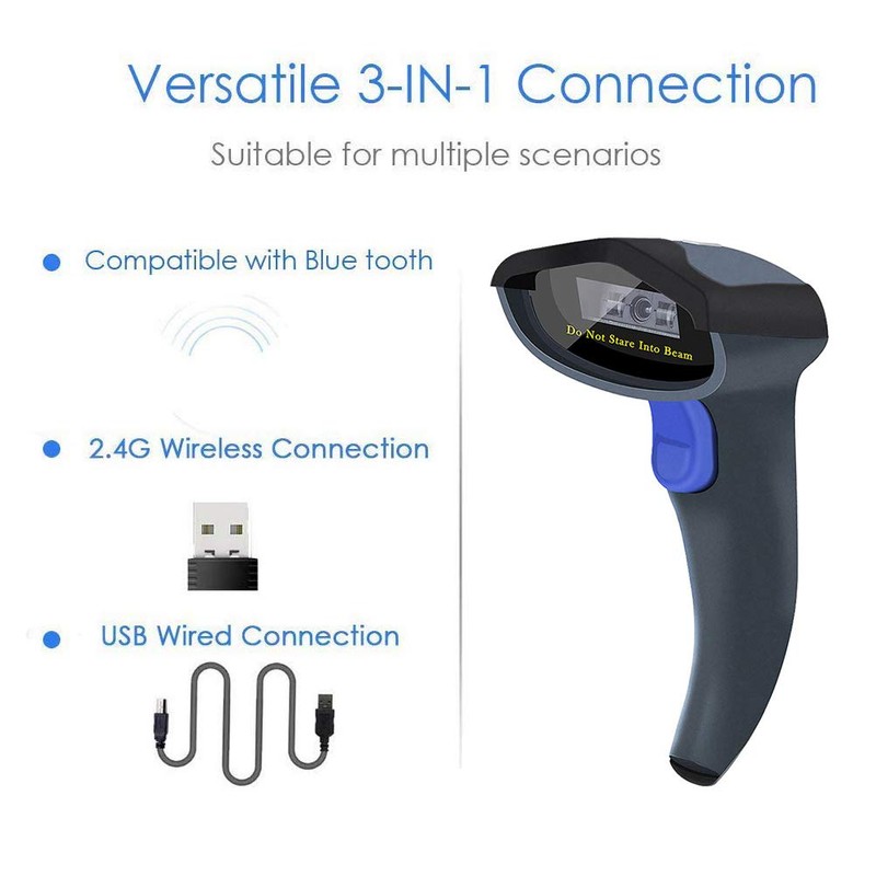 NETUM Wireless Bluetooth Barcode-Scanner Kabellos CCD Bar Code Reader für