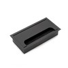 Emuca - Cable organizers for table, rectangular, 160x80mm, recessed, Aluminium,