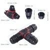 Danfetsoy Waterproof Junction Box 3 Way, 4pin Junction Box Outdoor