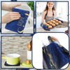 Fourluoo 10 Pcs Marble Kitchen Dish Towels Rugs Oven Mitts