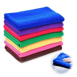 Microfiber Cloth, Car Wash Towel, Length 11.8 inches (30 cm), Width 27.6 inches (70 cm), Set of 7, Car Washcloths, Microfiber Towels, Anti-Scratch, Multi-Purpose, High Performance, Durable, Highly