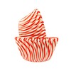 Regency Wraps Greaseproof Baking Cups, Red Pisa Stripe, Standard, 40