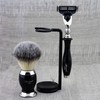 Haryali London Gold Antique Design Men's Shaving Set 3 Edge