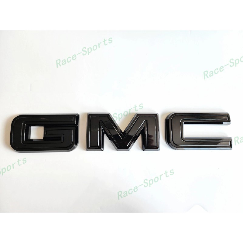 Auto GMC OVERLAY Rear Only Gloss Black GMC Emblem 2020+