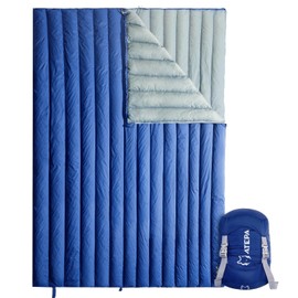 ATEPA Down Sleeping Bag for Adults 650FP- Lightweight 3 Season Warm Sleeping Bag for Backpacking Couples & Family Camping with Compression Sack