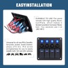 GGTA 4 Gang Marine Switch Panel Waterproof,Boat Rocker Switch Panel