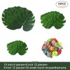 Hsthe Sea 60 Pcs 4 Kinds Palm Leaves Hawaiian Party