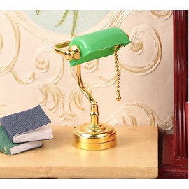 AirAds 1:12 Scale Dollhouse Miniature LED Desk lamp Elegant Table Light Dolls Light Fixture Dolls Accessories