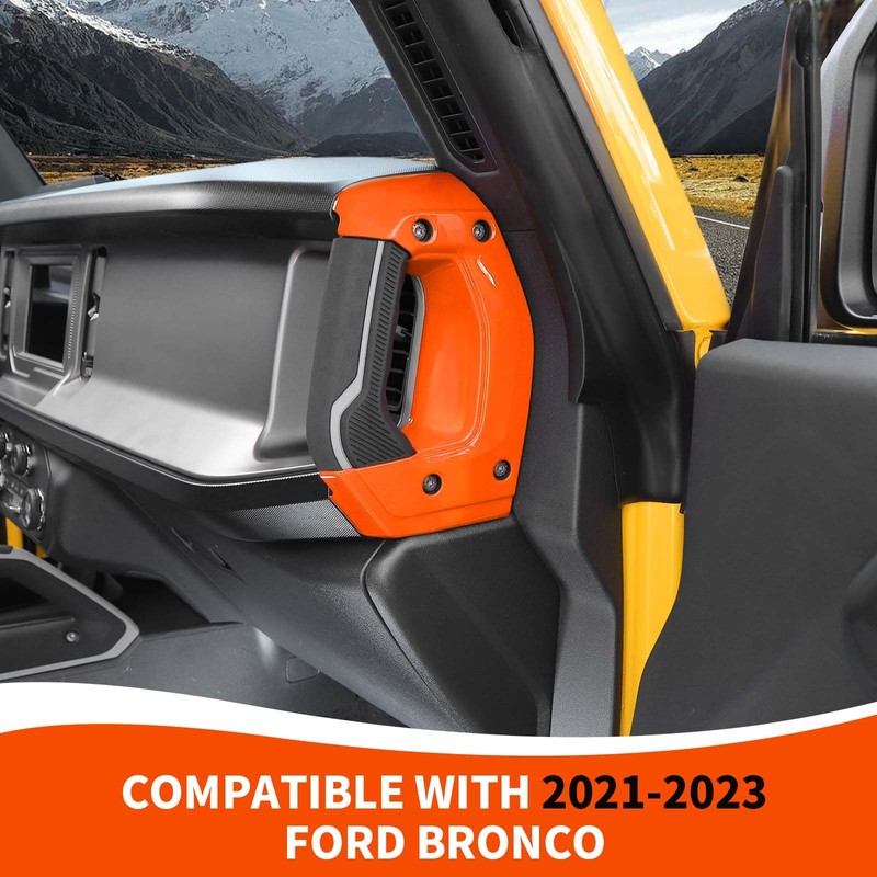 RAZPOY Center Console Side Grab Handle Cover Trim Compatible with