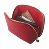 Kososuru Small Travel Cosmetic Bag Portable Makeup Bag PU Leather