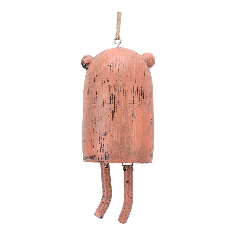 Rustic Hanging Animal Wind Chimes Resin Hand Made Natural Garden