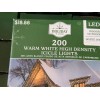 Holiday Time 200-Count WARM White LED High-Density Icicle Lights white
