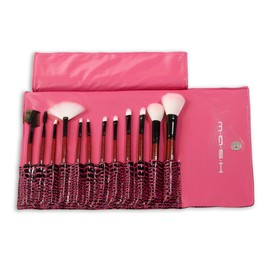 MASH Studio Pro Makeup Make Up Cosmetic Brush Set Kit w/ Leather Case - For Eye Shadow, Blush, Concealer, Etc