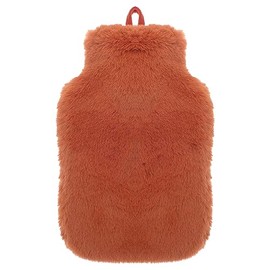 Olivia Rocco Olivia Rocco Hot Water Bottle with Luxury Super Soft Faux Fur Cover Large 2 Litre Thermotherapy Comfortable Feeling Warmer Winter Gift, Spice