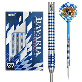 One80 steel dart bavaria ultra 90% tungsten steel tip dart set with bavaria flight (21 g, 01)