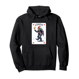 Bigfoot Court Jester Clown Playing Card Costume Kids Adults Pullover Hoodie