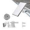 Mini Gutter Mount, Mounting Kit with Adapter, Adjustable Gutter Mount
