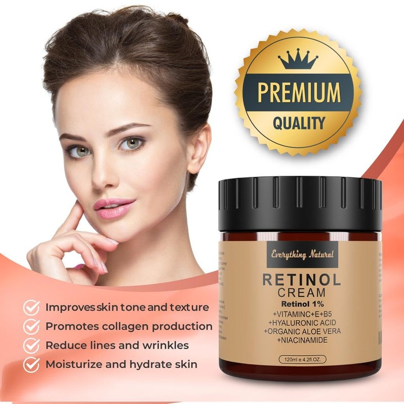 Retinol Cream - Premium Moisturizer for face - Large -
