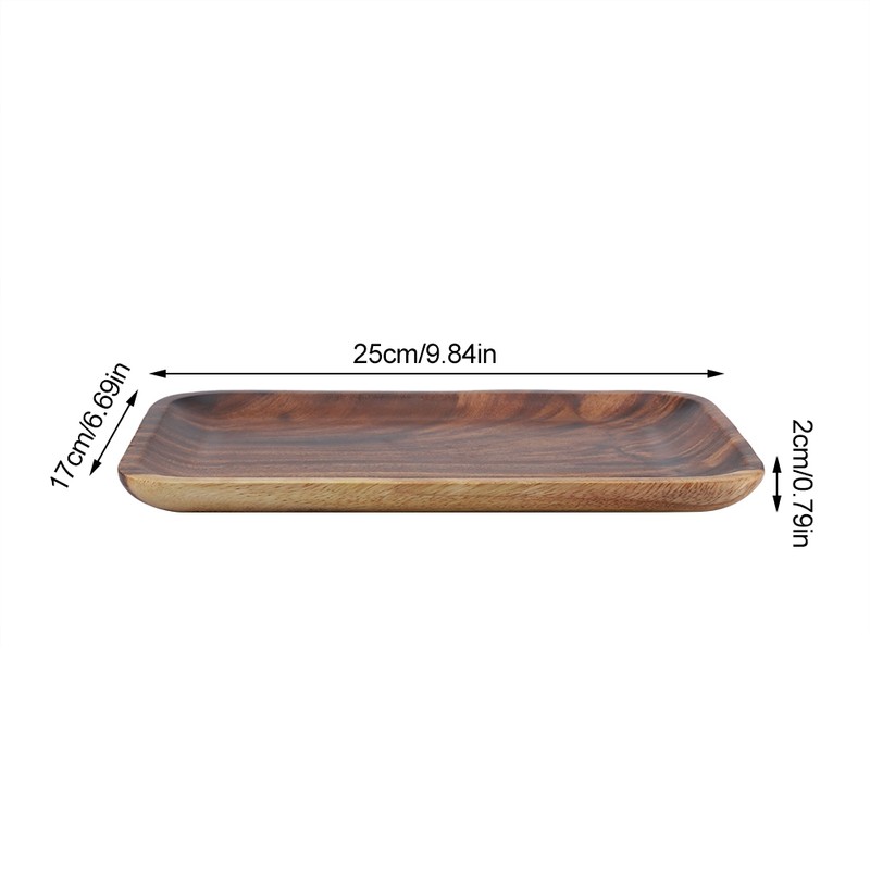 Elegant Sushi Tray Snacks Salad Desserts Wooden Serving Dish for
