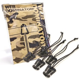 cocomauve Web Dominator, 5 Pieces, Buckle, For Outdoor Use, Backpack String, Organization, Belt Adjustment, Convenient Goods, Black