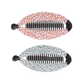 BIKPRST Pack of 2 Banana Clips, Vintage Fishtail Hair Clips, Banana Clips, Hair Clips, Fishtail Hair Accessories, Applicability, Suitable for Long, Curly or Straight Hair