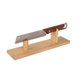 Knife Display, Natural Oak Wood Knife Display Stand, Desktop Knife Holder Case for Fixed Blade Knife Collection for Displaying Knives Decor (Oak Wood)
