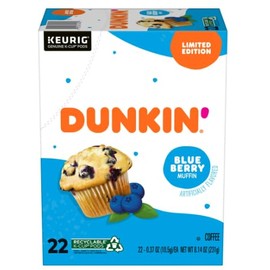 Dunkin' Blueberry Muffin K Cup Pods 22 Ct