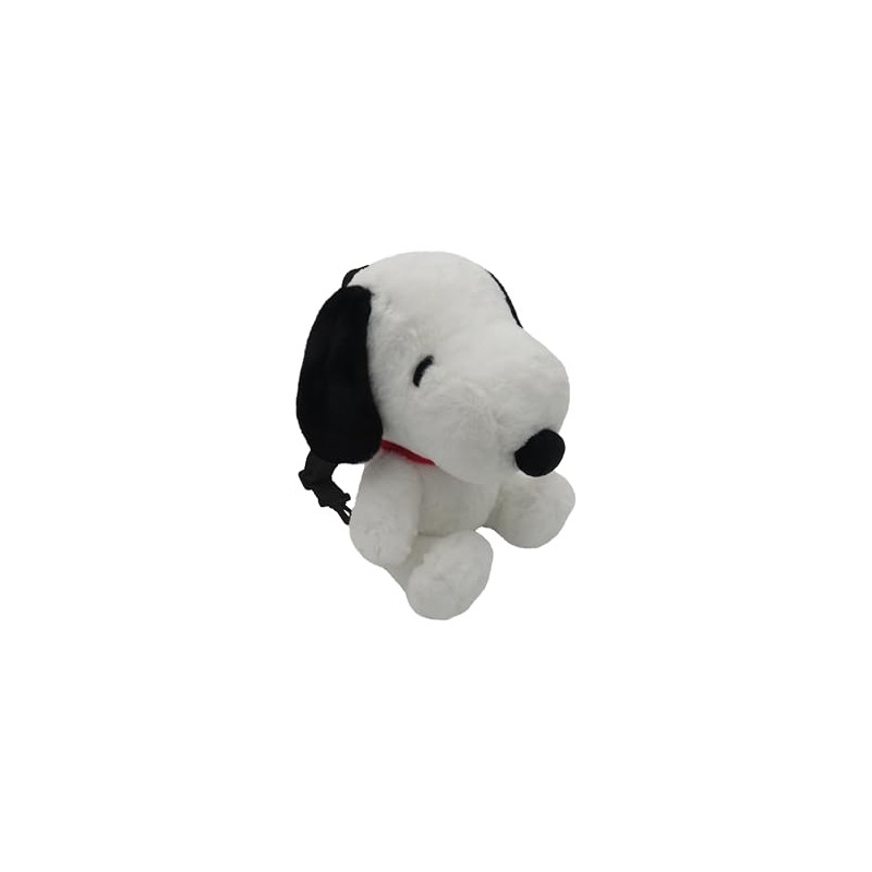 CYPBRANDS Unisex Kids Snoopy Mochila Peluche Backpack, White, multicoloured, M
