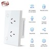 Zauzau Matter Smart Wall Socket, 118mm Wall Plug, 16A Plug