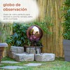 Alpine Corporation 10" Diameter Indoor Outdoor Glass Gazing Globe Garden