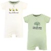 Touched by Nature Baby Boys' Organic Cotton Rompers, Bee Different,